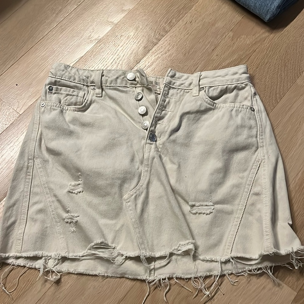 Great condition free people white skirt
